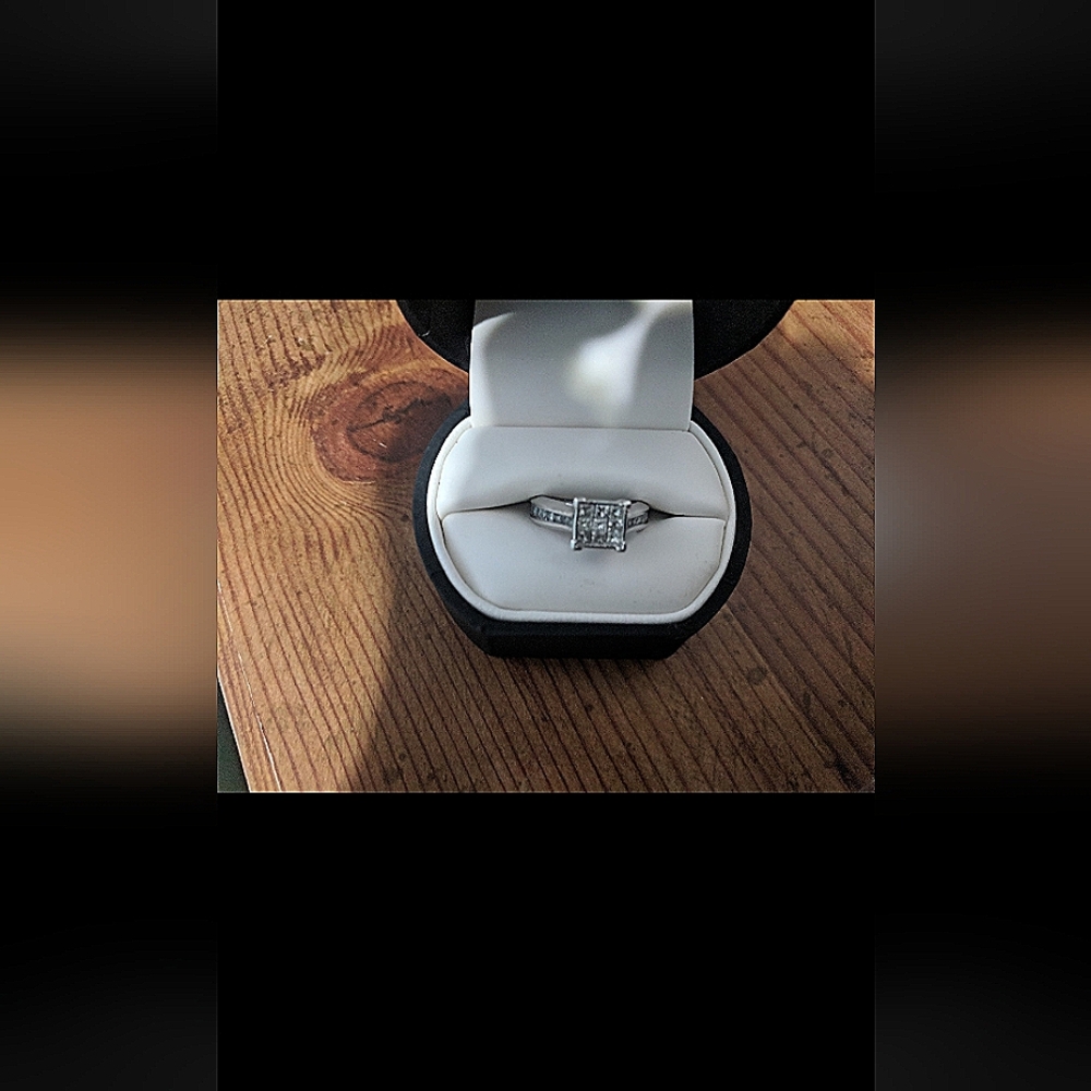 JCPenney Silver Diamond Ring